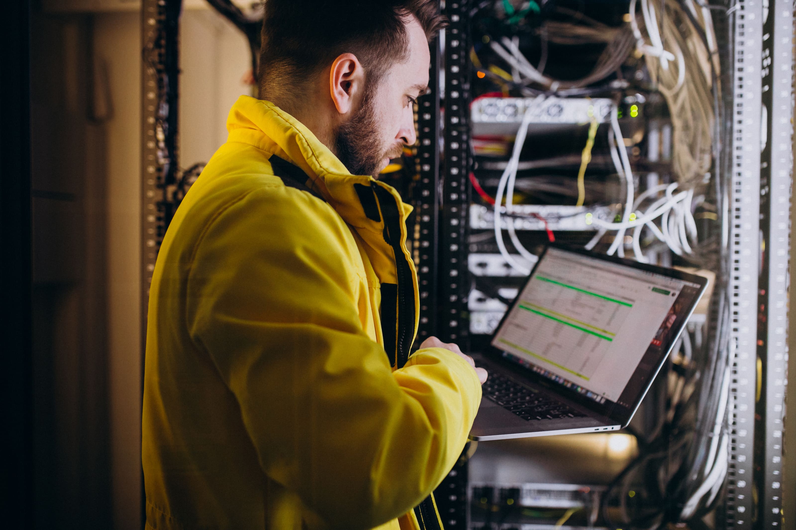 Technician working